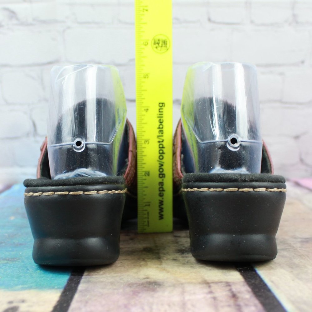 CLARKS Bendable's Leather Slip-On Clogs Size 8.5 M - Picture 7 of 9